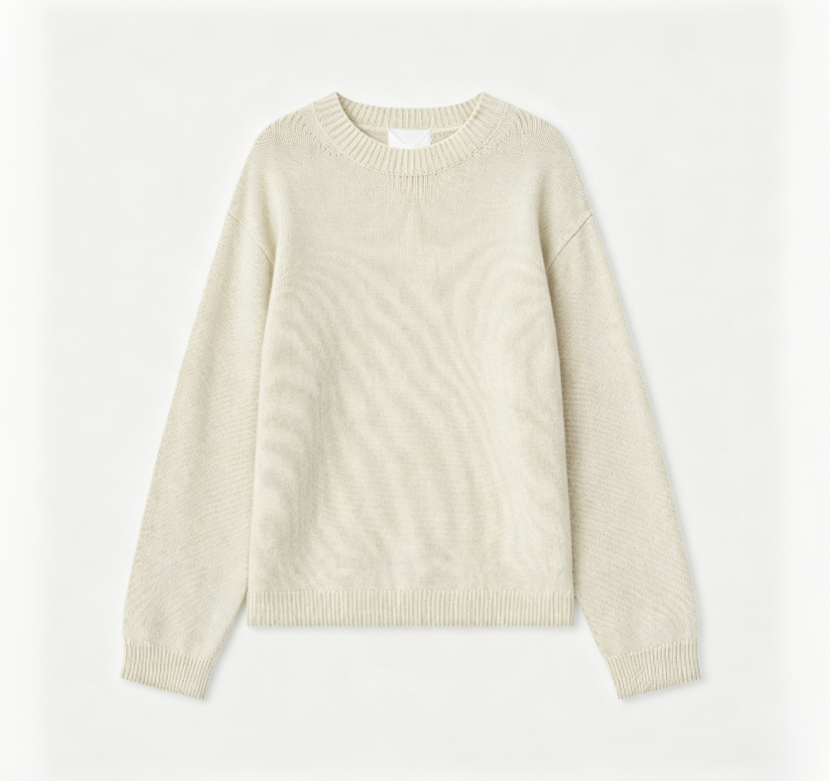Pull en laine mélangée - Crème