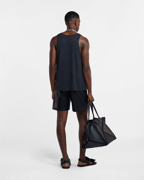 Shorts en similicuir - Noir