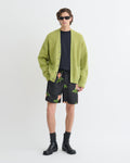 Cardigan en alpaga brossé - Vert