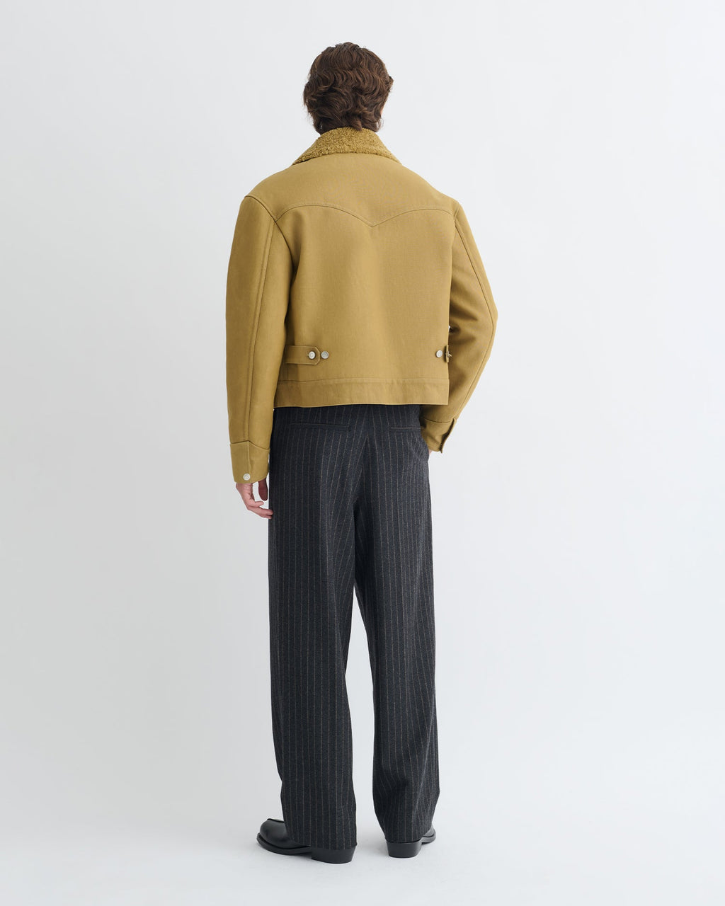 Veste en coton huilé - Kaki jaune