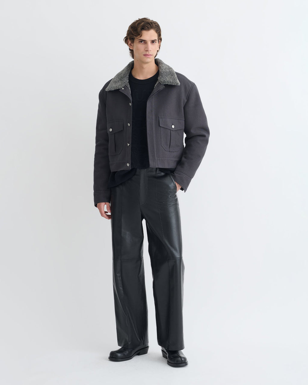 Veste en coton huilé - Graphite