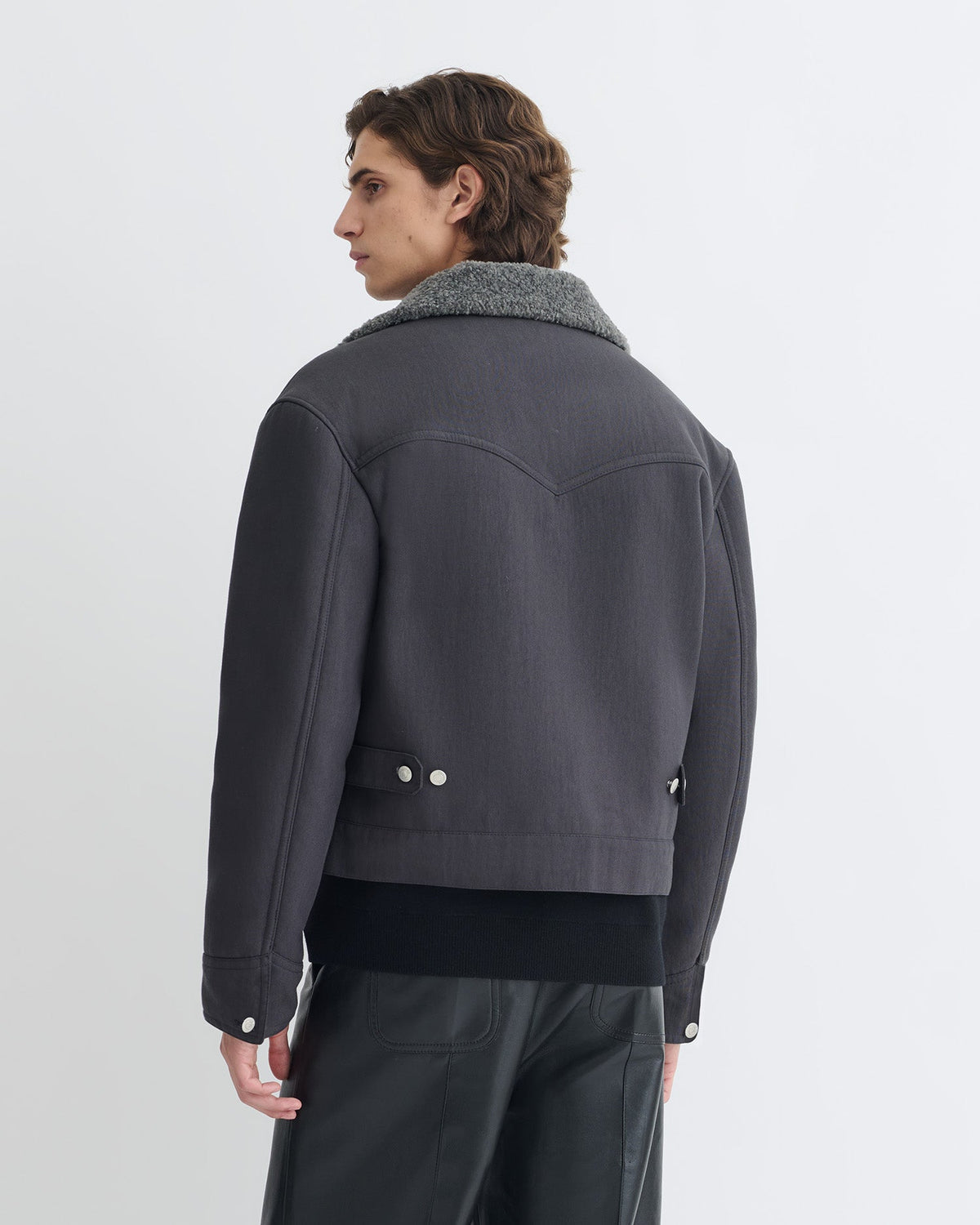 Veste en coton huilé - Graphite