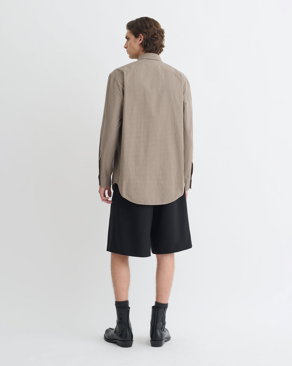 Chemise à carreaux - Marron/Crème