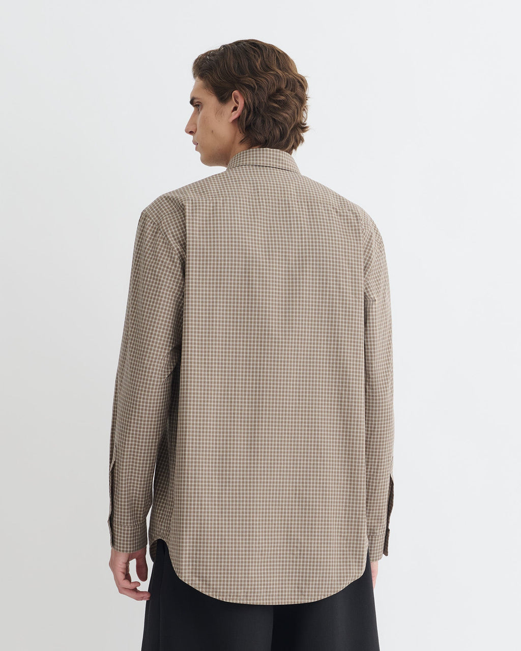 Chemise à carreaux - Marron/Crème