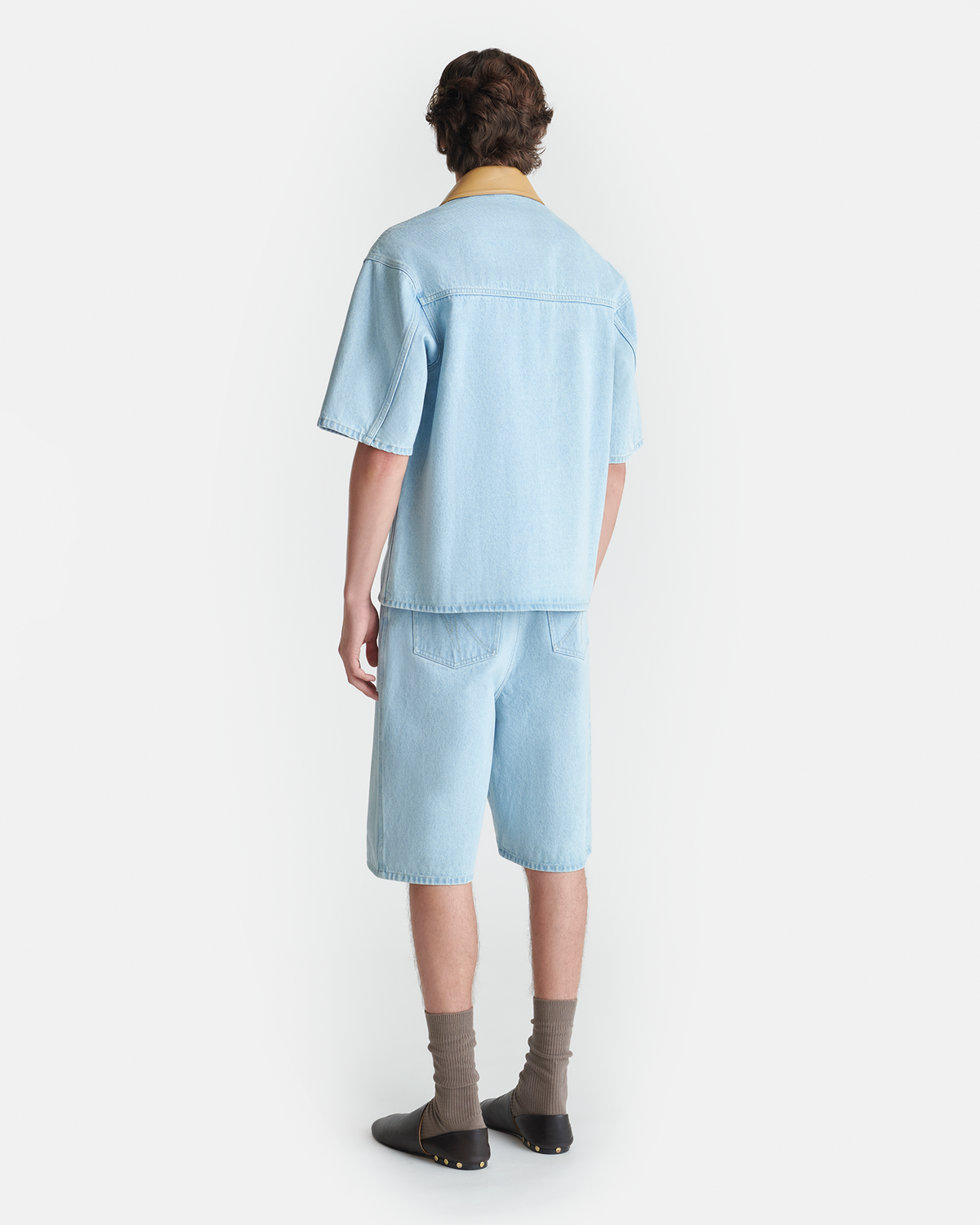 Chemise Western Eco Denim - Délavée éco/Noisette