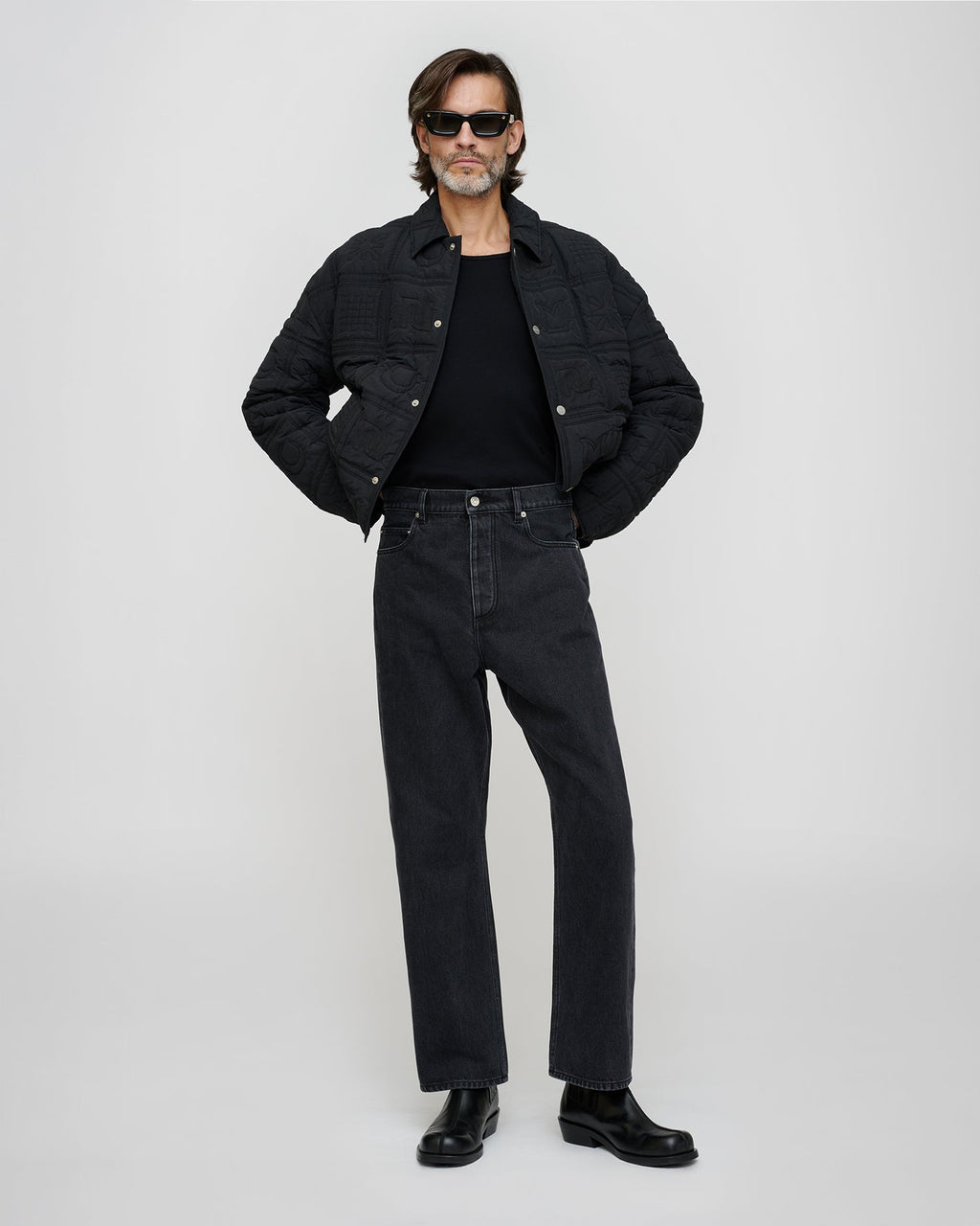 Jeans en denim - Noir délavé