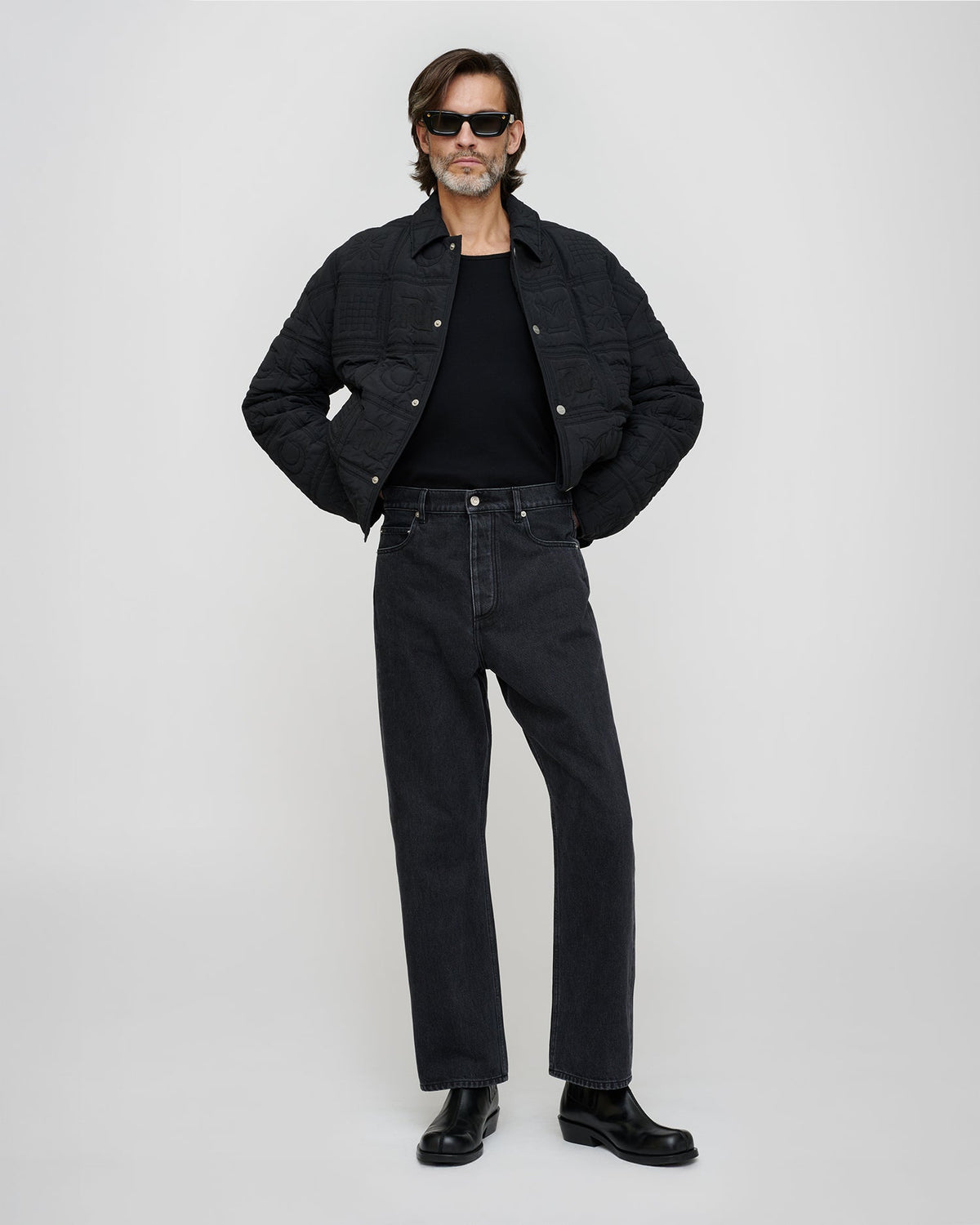 Jeans en denim - Noir délavé