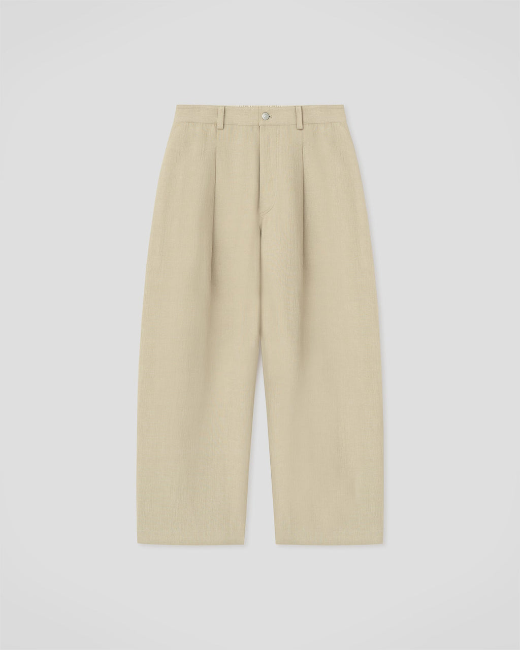 Pantalon Large en Lin Doublé - Sable