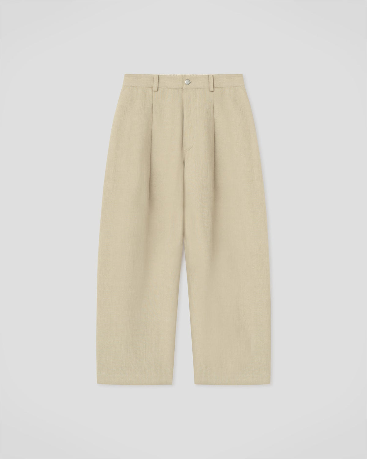Pantalon Large en Lin Doublé - Sable