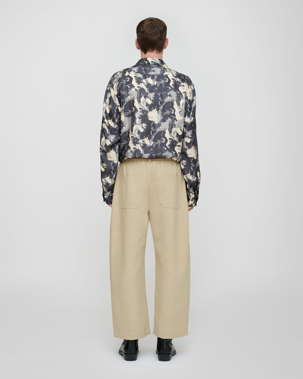 Pantalon Large en Lin Doublé - Sable