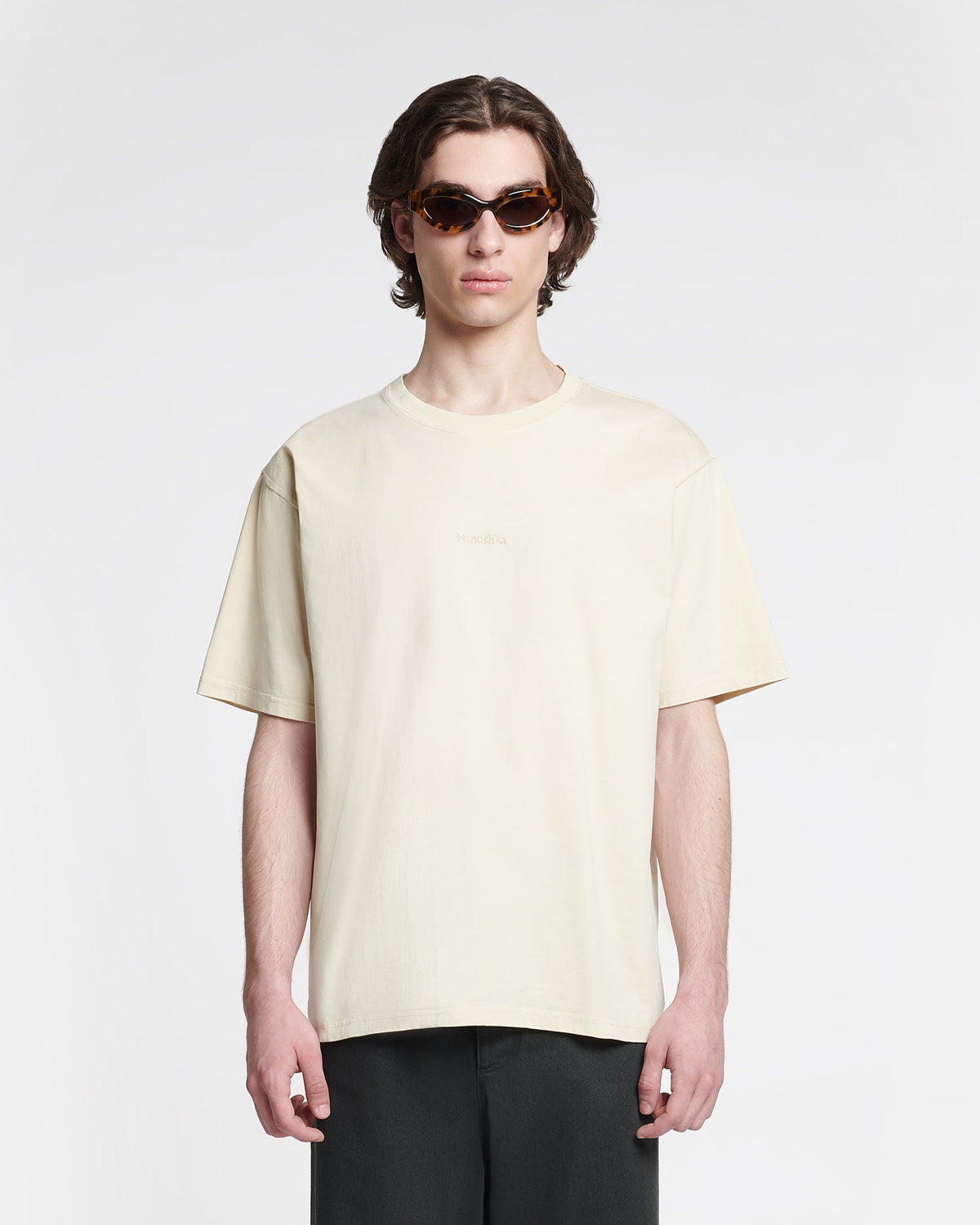 T-shirt en jersey de coton brodé