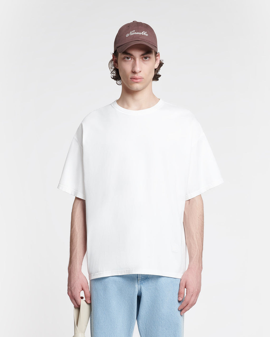 T-shirt brodé - Écru
