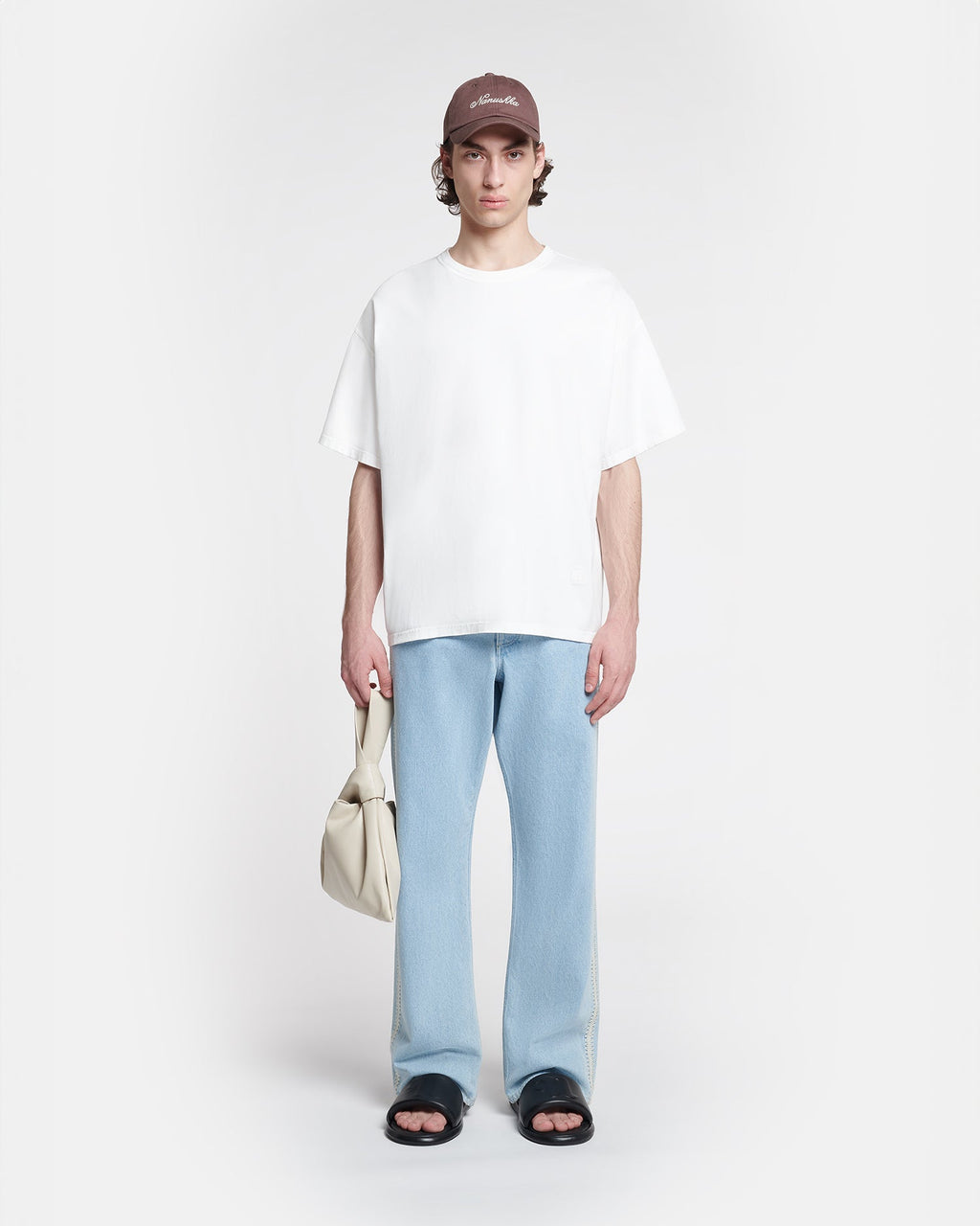 T-shirt brodé - Écru