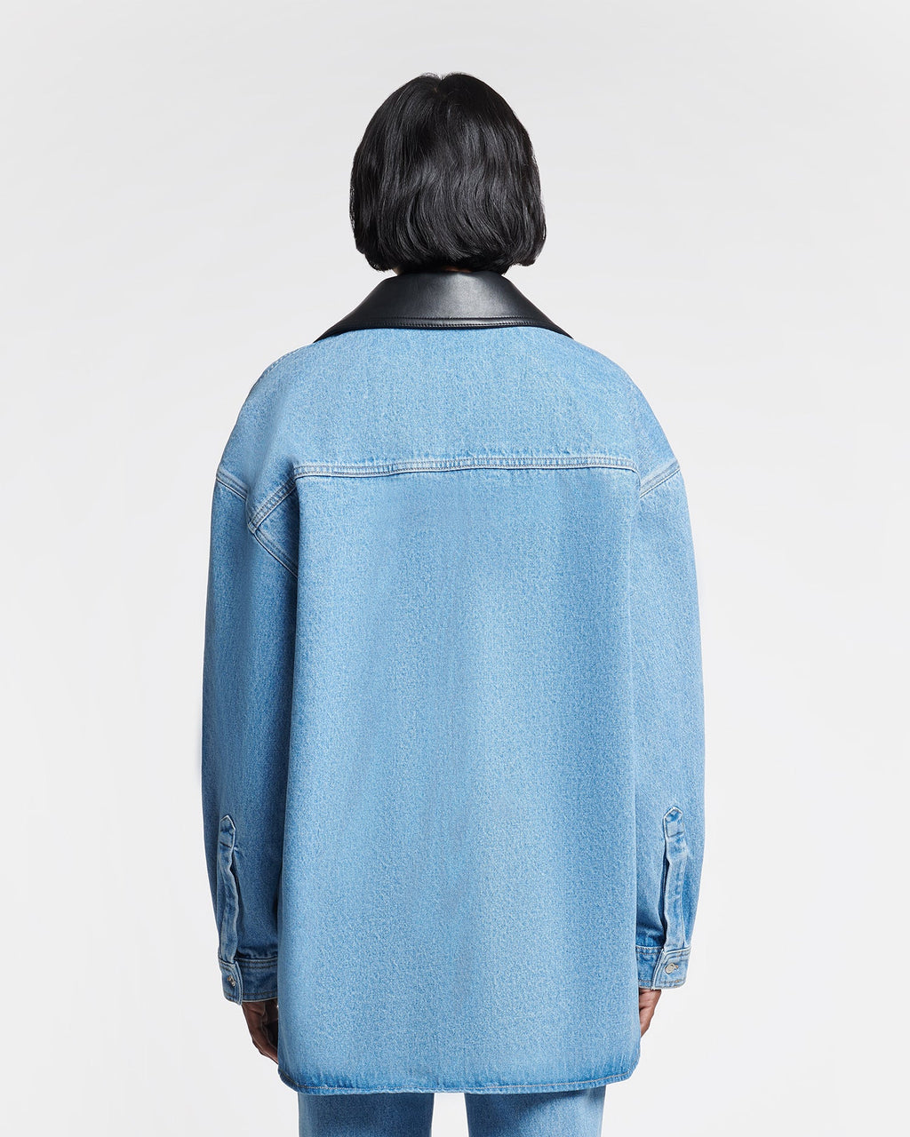Chemise en jean en coton biologique - Bleu moyen