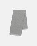 Écharpe oversize à franges - Gris mélangé