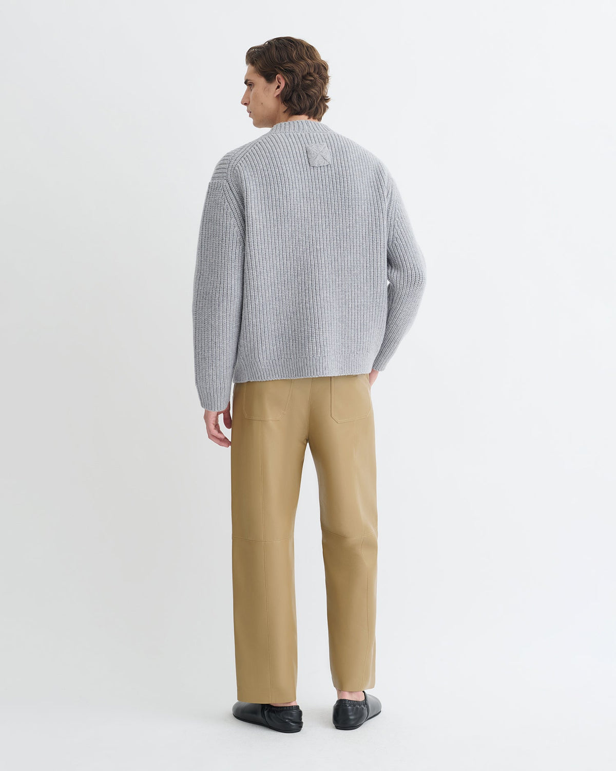 Cardigan mérinos et cachemire - Gris clair