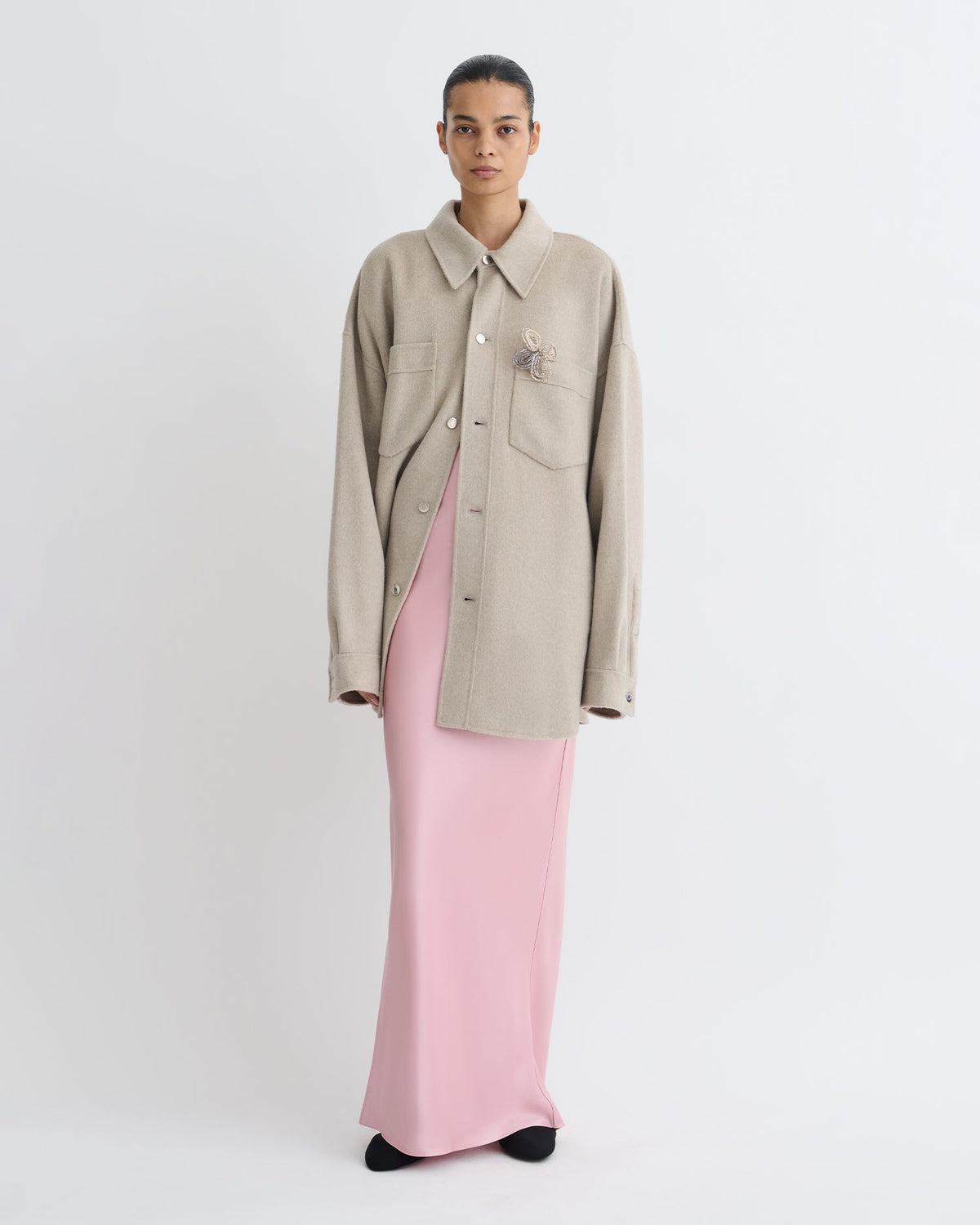 Surchemise en laine double - Pierre