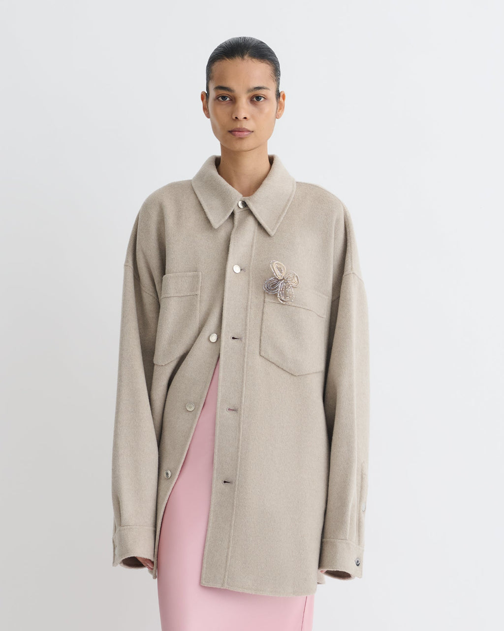 Surchemise en laine double - Pierre