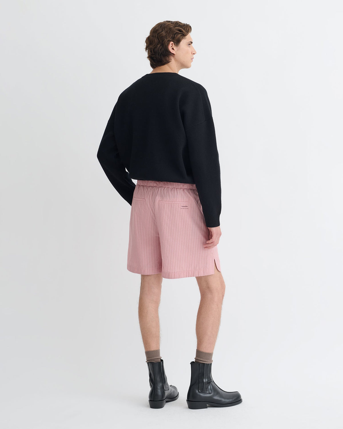 Pull mérinos - Noir/Noir cassé