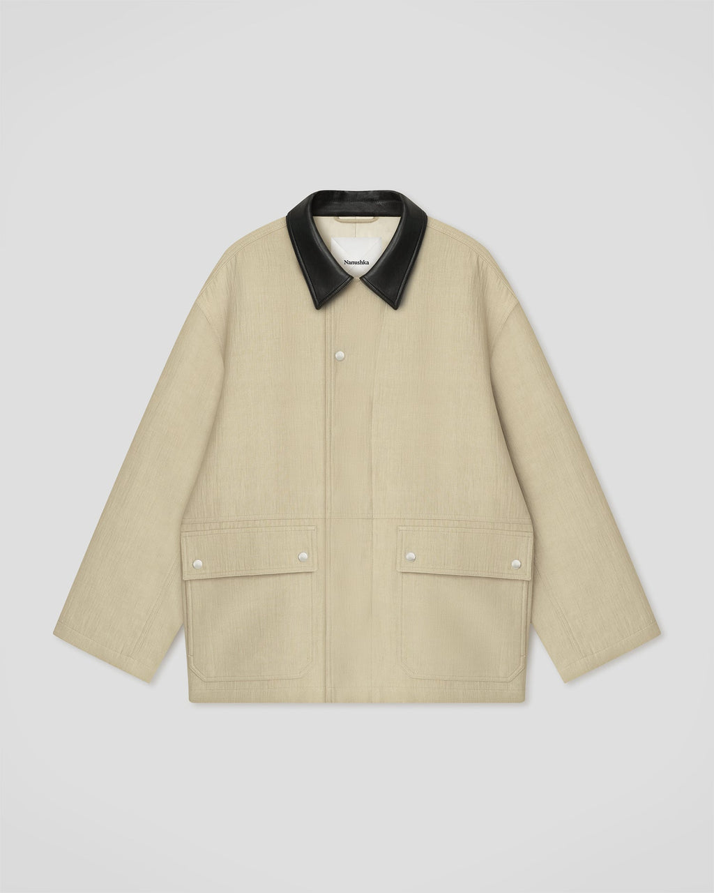 Veste en lin contrecollé - Sable