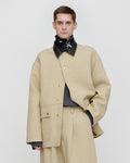 Veste en lin contrecollé - Sable