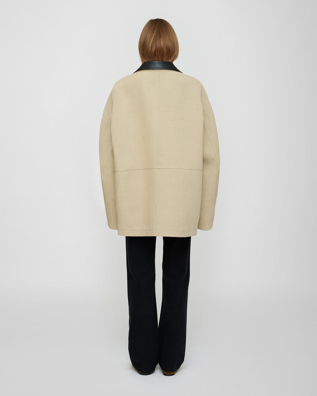 Veste en lin contrecollé - Sable