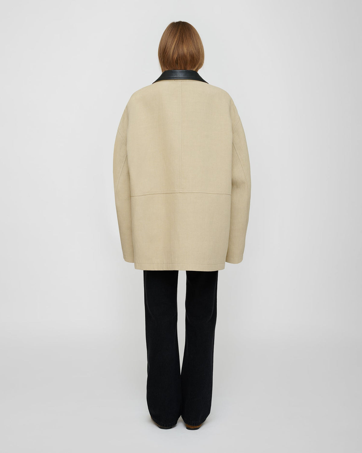 Veste en lin contrecollé - Sable