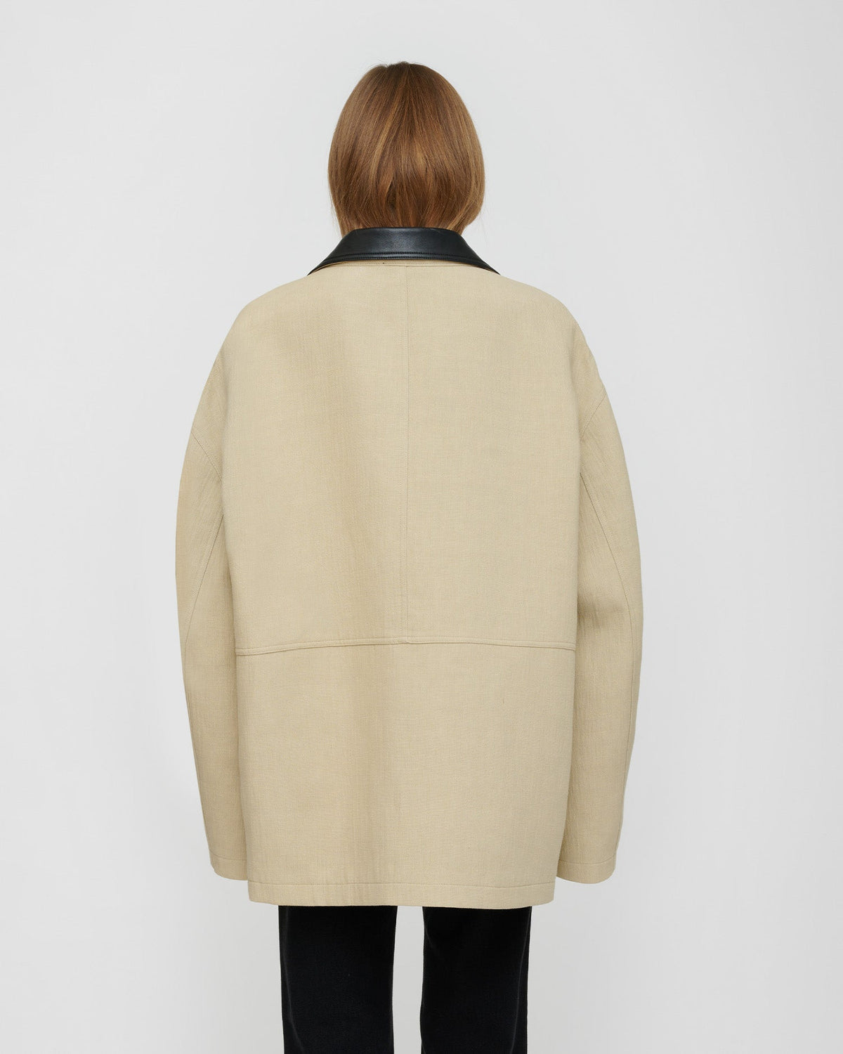 Veste en lin contrecollé - Sable