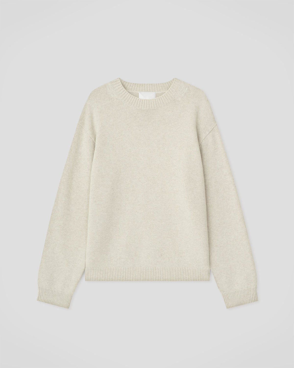 Pull en laine mélangée - Crème