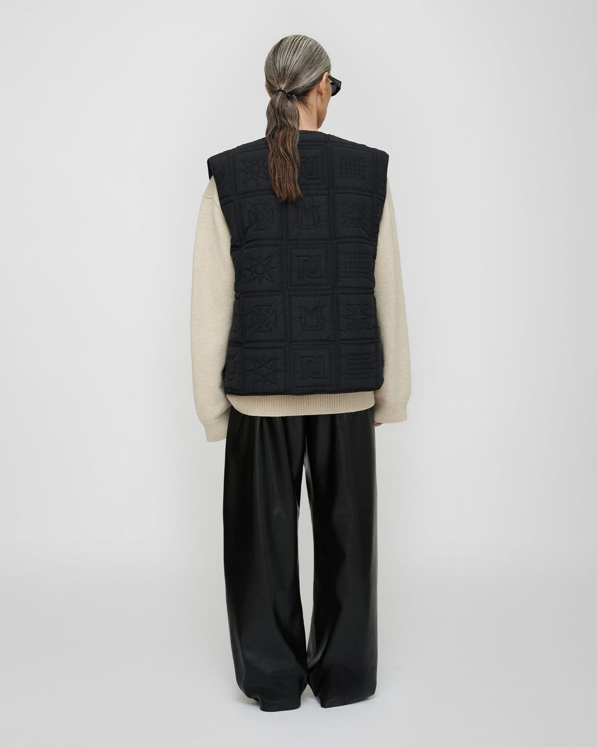 Pull en laine mélangée - Crème