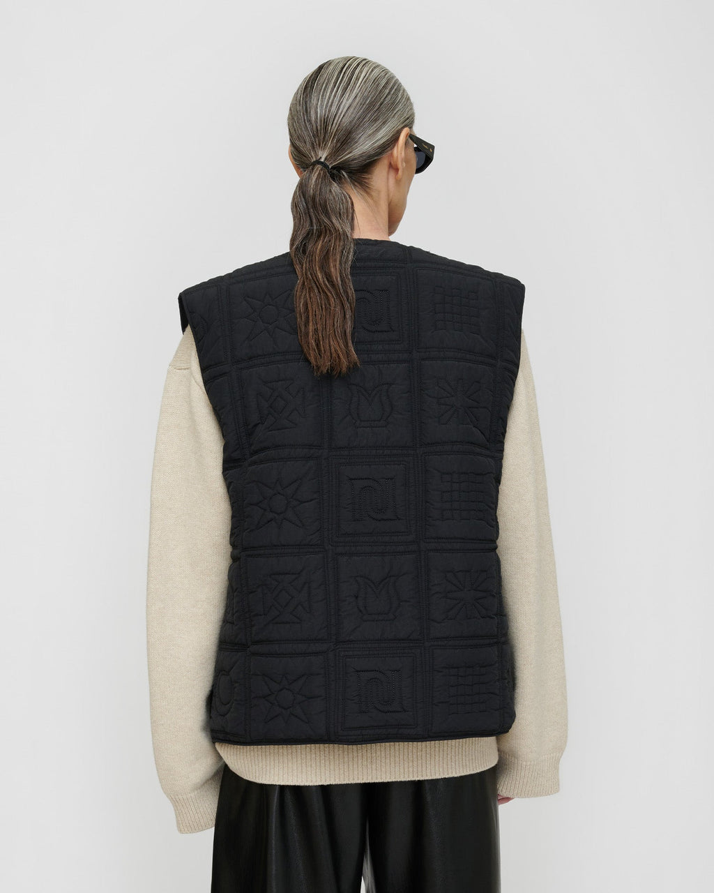 Pull en laine mélangée - Crème