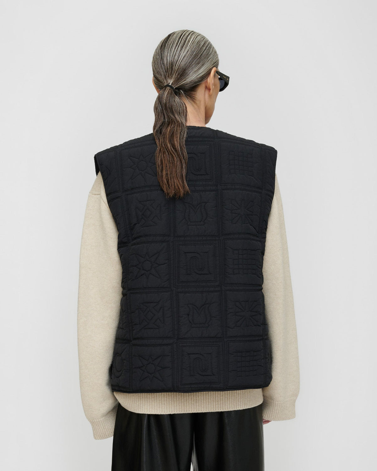 Pull en laine mélangée - Crème