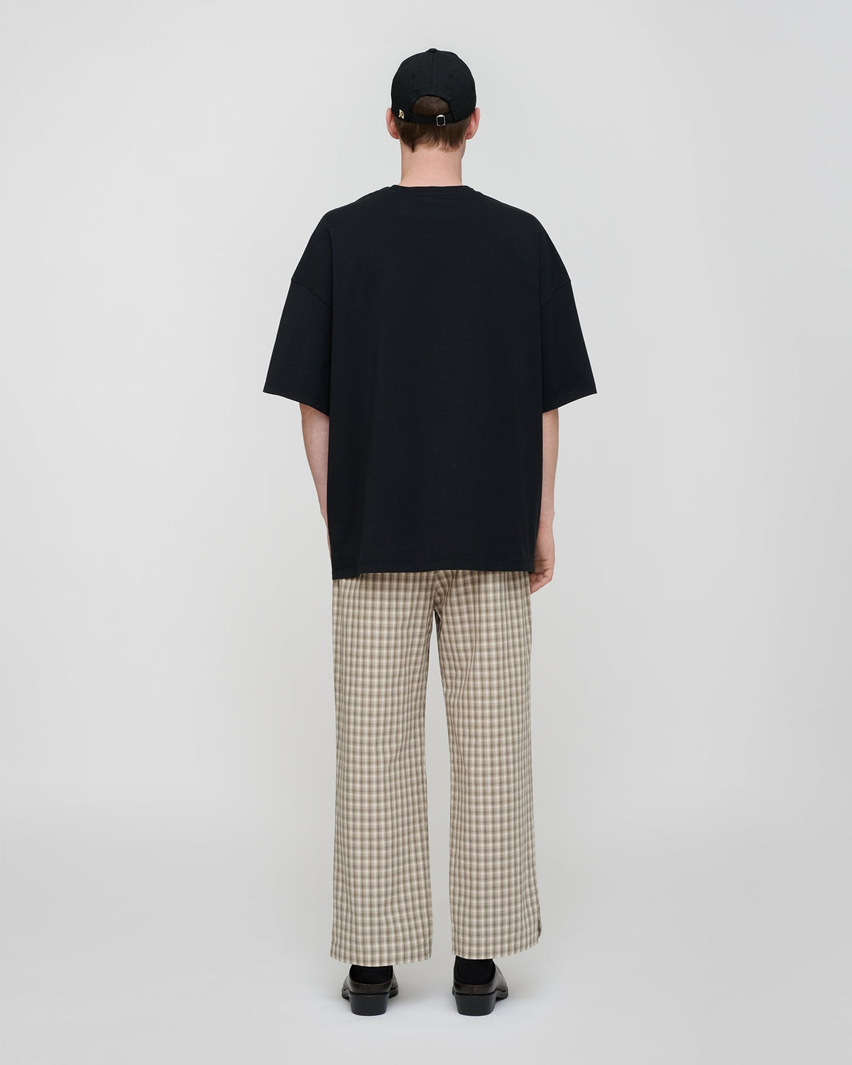 T-shirt en jersey de coton avec poche au crochet - Noir
