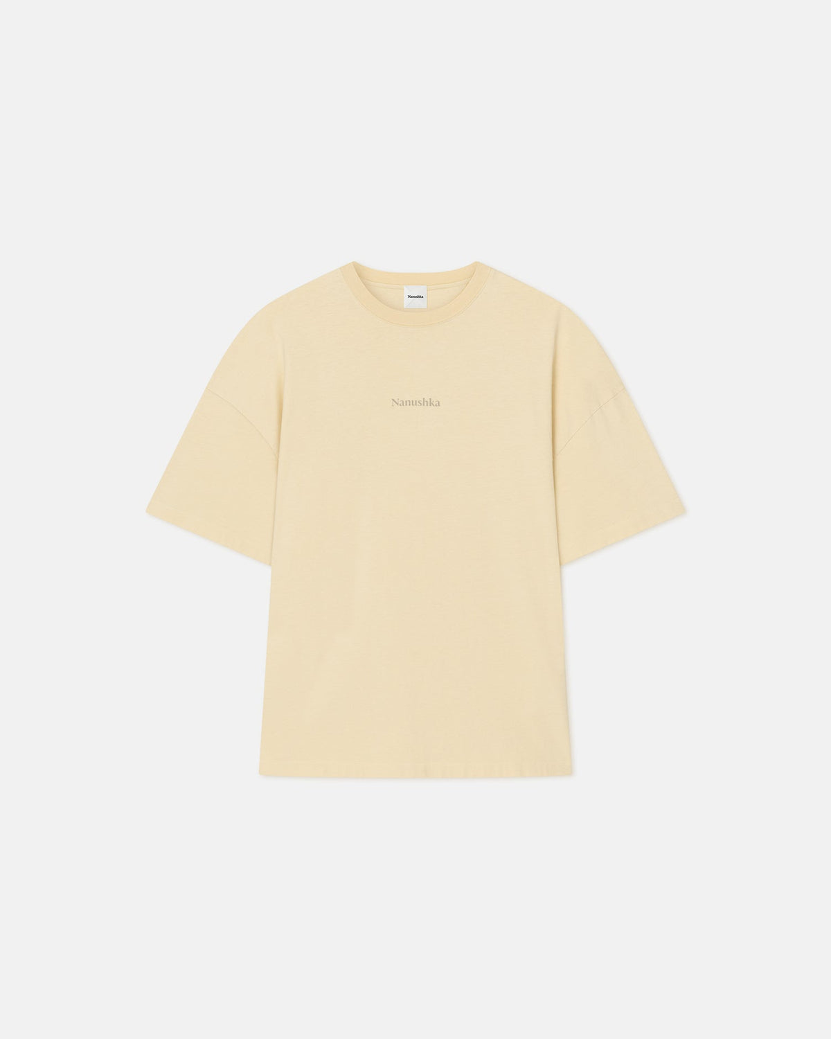 T-shirt en jersey de coton imprimé - Cœur crème/pain d'épice
